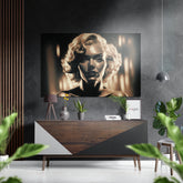 Marilyn Monroe Brushed Aluminum Dibond Wall Art.